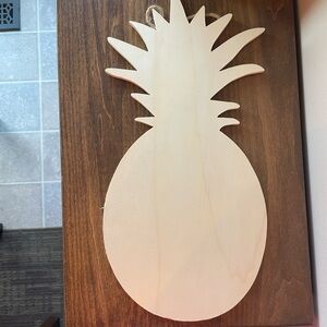 Pineapple Wooden Paintable Wall Decor